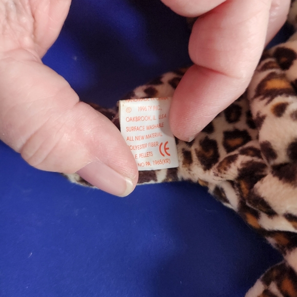 Retired Rare Ty Cream Siamese Cat and Freckles Leopard - Picture 8 of 14